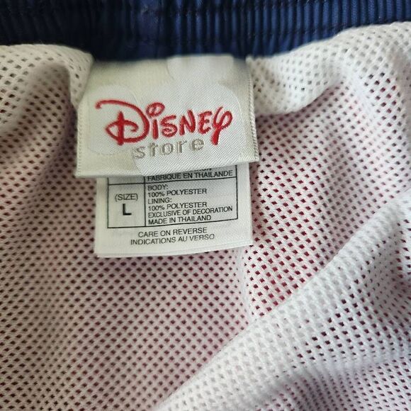 Disney Store Mickey Surf Mens Swim Shorts Large Trunks Board Shorts Red Palm Tre - Picture 3 of 5